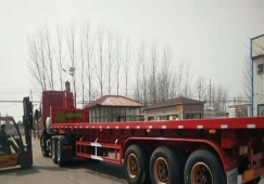 13米平板車拉貨收費標準-十三米平板掛車圖片